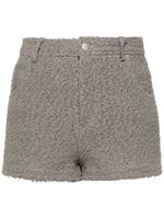 IRO short en tweed à taille haute - Gris - thumbnail