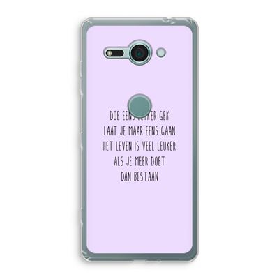 Gek: Sony Xperia XZ2 Compact Transparant Hoesje