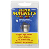 Blanko Magneet (Ø x h) 12 mm x 3 mm rond RVS 6 stuk(s) 205017 - thumbnail