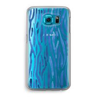 Blauwe nerven: Samsung Galaxy S6 Transparant Hoesje