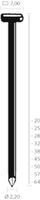 Union T-nagel T64AN vz 2.2x64mm (1000st)