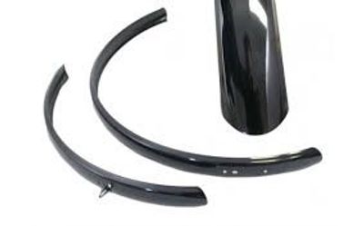 spatbordenset Hybride 28 inch staal zwart