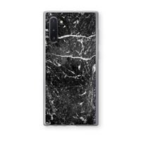 Zwart marmer: Samsung Galaxy Note 10 Transparant Hoesje
