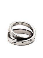 WERKSTATT:MÜNCHEN bague Bird Flight à design superposé - Argent