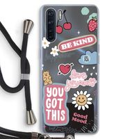 Positivity: Oppo A91 Transparant Hoesje met koord