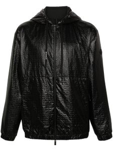 Moncler veste à logo embossé - Noir