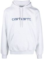 Carhartt WIP hoodie en jersey à logo brodé - Gris