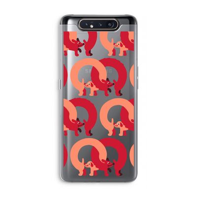 Dogs: Samsung Galaxy A80 Transparant Hoesje