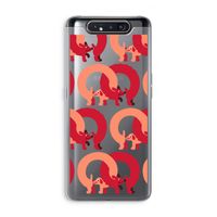 Dogs: Samsung Galaxy A80 Transparant Hoesje