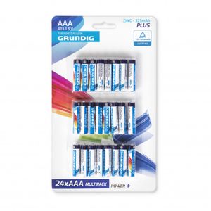 Grundig power+ batterijen - AAA - 24-pack