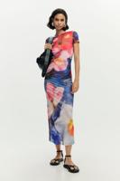 Bedrukt tricotjurk - MATERIAL FINISHES - M