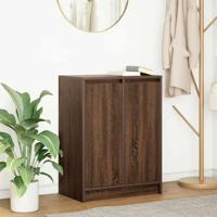 Dressoir 57x34x76 cm bewerkt hout bruin eikenkleurig
