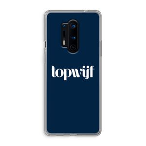 Topwijf Navy: OnePlus 8 Pro Transparant Hoesje