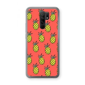 Ananas: Xiaomi Redmi 9 Transparant Hoesje