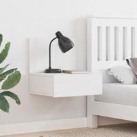 Wandbevestigde nachttafel met lade 2 pcs Wit 42 x 32,5 x 40 cm