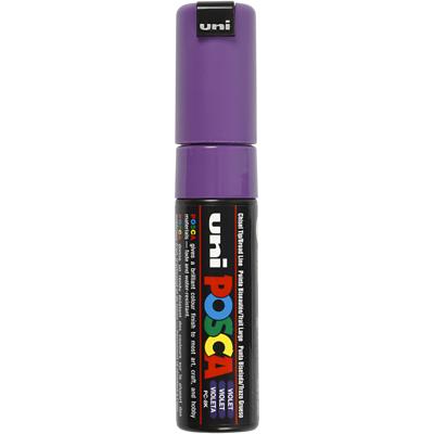 Uni-Posca Posca marker, afm pc-8k, lijndikte 8 mm, breed, violet, 1 stuk
