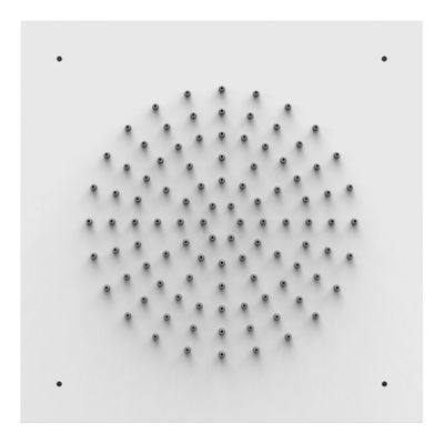 Hoofddouche Tres Exclusive | 38x38 cm | Vierkant | Wit mat