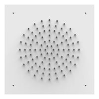 Hoofddouche Tres Exclusive | 38x38 cm | Vierkant | Wit mat