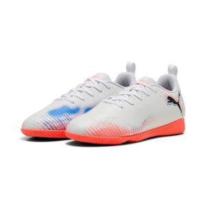 PUMA Future 8 Play Zaalvoetbalschoenen (IN) Kids Wit Felrood Blauw