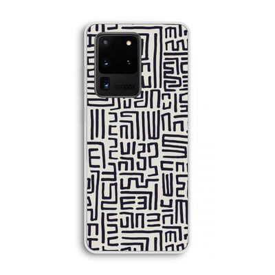 Moroccan Print: Samsung Galaxy S20 Ultra Transparant Hoesje