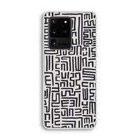Moroccan Print: Samsung Galaxy S20 Ultra Transparant Hoesje