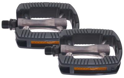 Pedaalset Marwi SP-821 aluminium huis non-slip - zwart / zilver (op kaart)