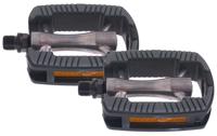 Pedaalset Marwi SP-821 aluminium huis non-slip - zwart / zilver (op kaart)