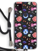 Bloemetjes: Pixel 4a 5G Transparant Hoesje met koord Bloemetjes: Pixel 4a 5G Transparant Hoesje met koord