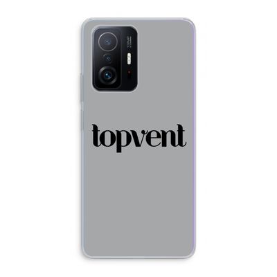 Topvent Grijs Zwart: Xiaomi 11T Transparant Hoesje