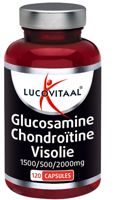 Lucovitaal Voedingssupplementen Glucosamine Chondroïtine Visolie 1500/500/2000mg 120Capsules