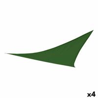 Schaduwdoek Aktive Driehoekig Groen 500 x 0,5 x 500 cm (4 Stuks)