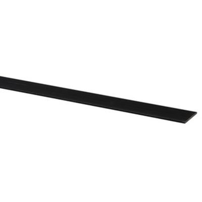 Plat kunststof profiel zwart 40x2mm (300cm)