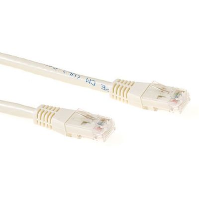 ACT IB1007 CAT6A U/UTP LSZH Patchkabel - Ivoor - 7 meter