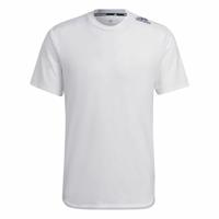Heren-T-Shirt met Korte Mouwen Adidas D4T Wit - Maat: M