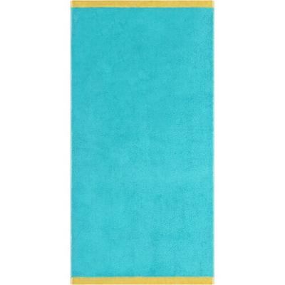 Cawö Cawo Lifestyle Splash Doubleface 7071 Handdoek 50x100 türkis/apricot