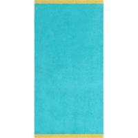 Cawö Cawo Lifestyle Splash Doubleface 7071 Handdoek 50x100 türkis/apricot