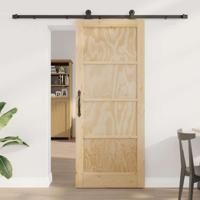 Schuifdeur met Hardware Set 'ORKDAL'van Massief Vurenhout