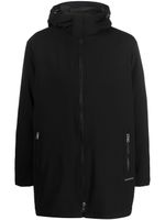 Armani Exchange manteau à design superposé - Noir