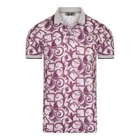 Ers - heren poloshirt print - Abano - thumbnail