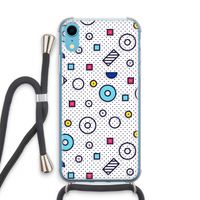 8-bit N°9: iPhone XR Transparant Hoesje met koord