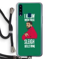 Sleigh Bells Ring: Samsung Galaxy A20s Transparant Hoesje met koord