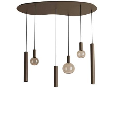 Hanglamp Riva organisch klein platinum