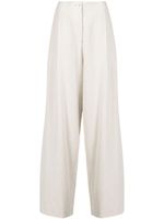 Rosetta Getty pantalon palazzo en lin - Tons neutres