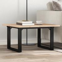 Salontafel O-frame 70x70x40 cm massief grenenhout en staal
