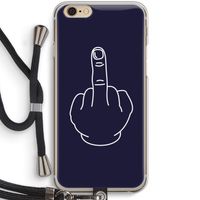 F**k U: iPhone 6 / 6S Transparant Hoesje met koord