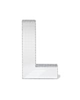 HEMA Discoletter L 10x9x10cm (zilver)
