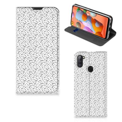 Samsung Galaxy M11 | A11 | Hoesje met Magneet | Stripes Dots