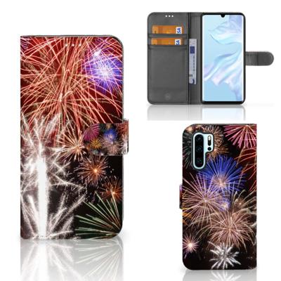Huawei P30 Pro | Wallet Case | met Pasjes | Vuurwerk