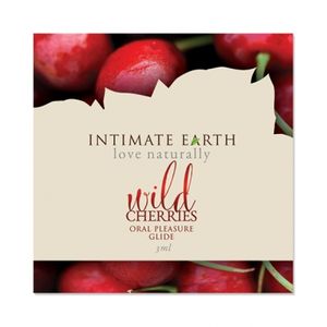 intimate earth - oral pleasure glide wilde kersen foil 3 ml