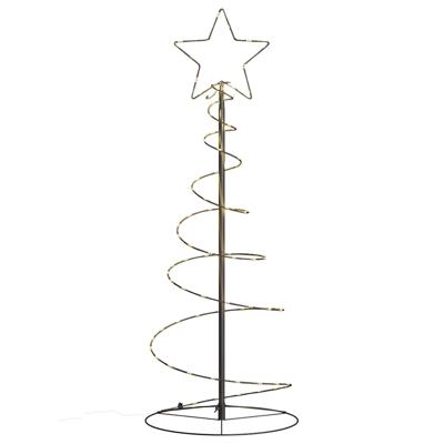 VidaXL Led-kerstboom 80 leds warm wit 120 cm